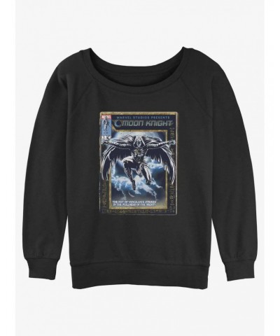 Marvel Moon Knight Vengeance Strikes Cover Girls Slouchy Sweatshirt $14.17 Sweatshirts