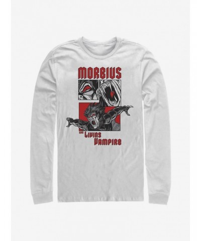 Marvel Morbius Comic Panels Long-Sleeve T-Shirt $13.16 T-Shirts