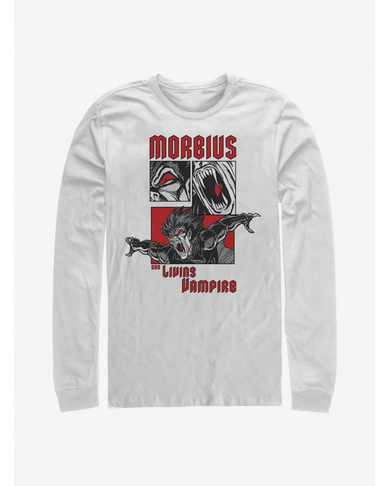 Marvel Morbius Comic Panels Long-Sleeve T-Shirt $13.16 T-Shirts