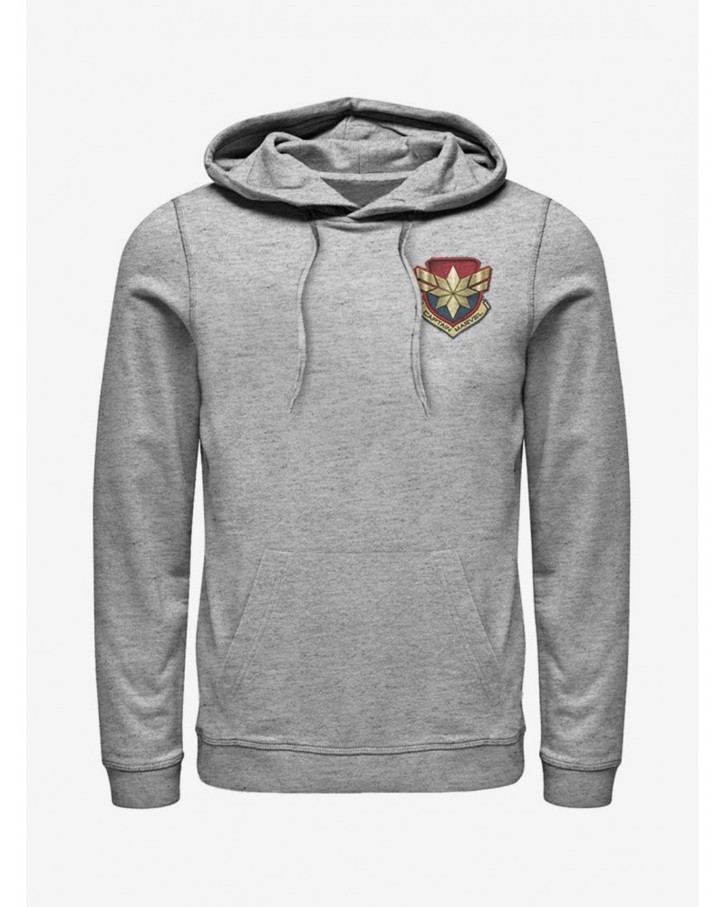 Marvel Captain Marvel Marvel Patch Hoodie $14.37 Hoodies