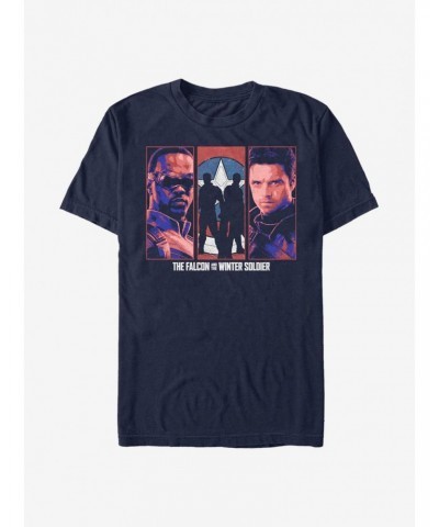 Marvel The Falcon And The Winter Soldier Group T-Shirt $7.46 T-Shirts