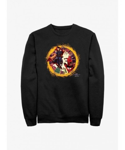 Marvel Spider-Man: No Way Home Spidey Doctor Strange Portal Crew Sweatshirt $10.33 Sweatshirts