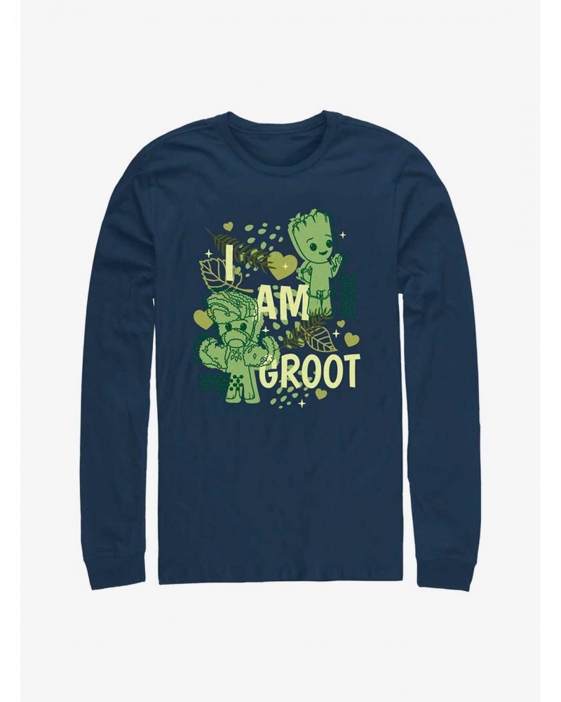 Marvel Guardians of the Galaxy Cutesy Groot Long Sleeve T-Shirt $9.74 T-Shirts