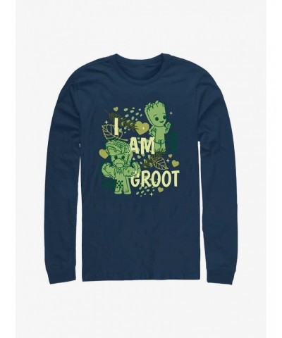 Marvel Guardians of the Galaxy Cutesy Groot Long Sleeve T-Shirt $9.74 T-Shirts