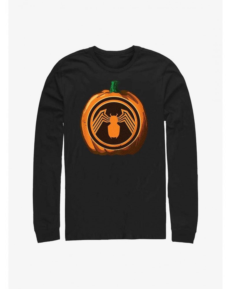 Marvel Venom Pumpkin Long-Sleeve T-Shirt $10.53 T-Shirts