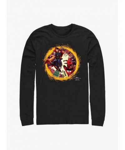 Marvel Spider-Man: No Way Home Spidey Doctor Strange Portal Long-Sleeve T-Shirt $8.16 T-Shirts