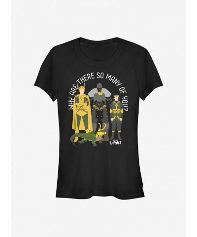 Marvel Loki Why Are There So Many Of You? Girls T-Shirt $9.96 T-Shirts