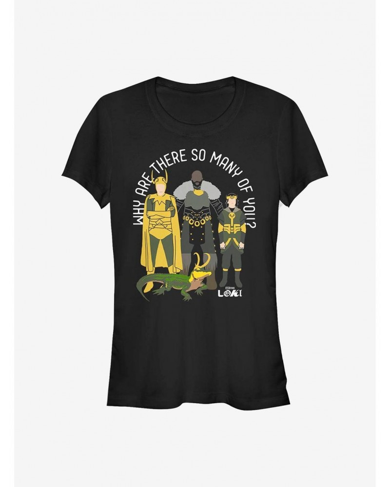 Marvel Loki Why Are There So Many Of You? Girls T-Shirt $9.96 T-Shirts