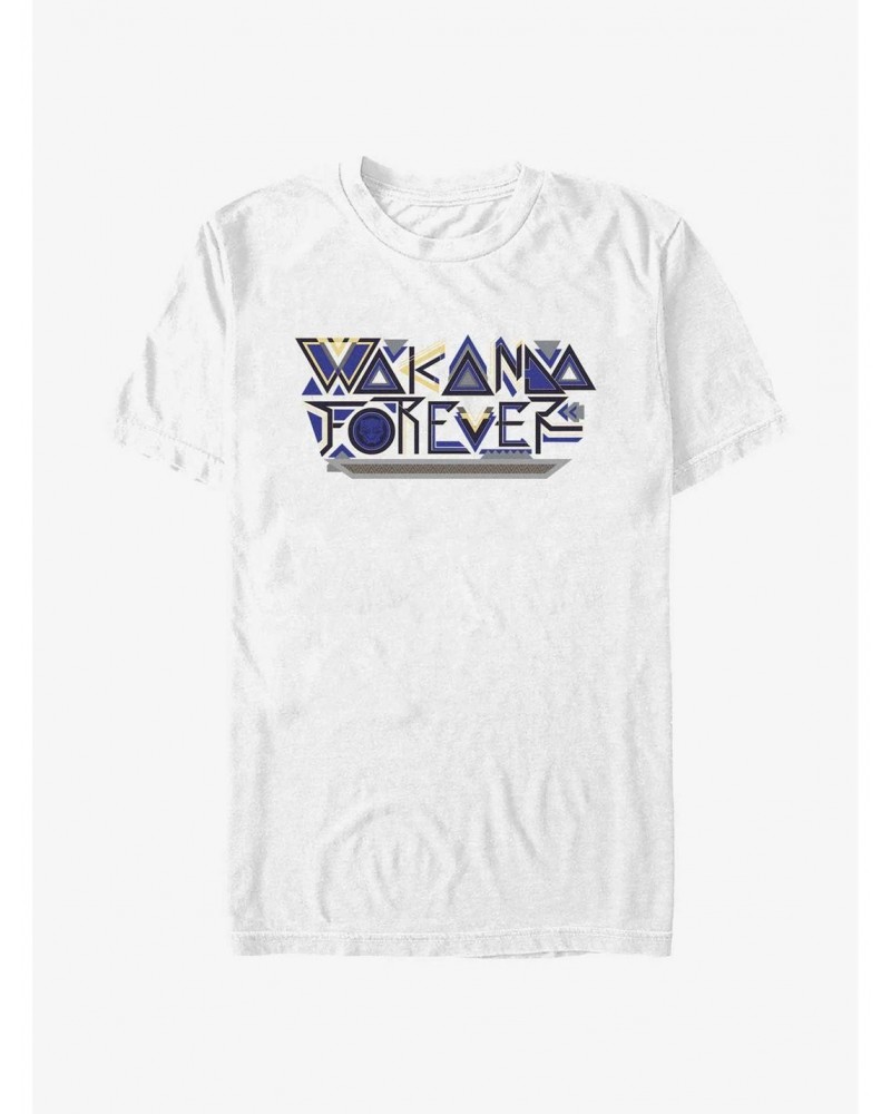 Marvel Black Panther: Wakanda Forever Geometric Logo Extra Soft T-Shirt $11.48 T-Shirts