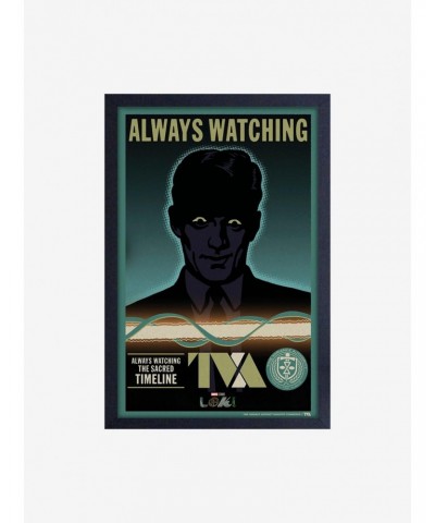 Marvel Loki Tva Always Watching Framed Wood Wall Art $9.71 Merchandises