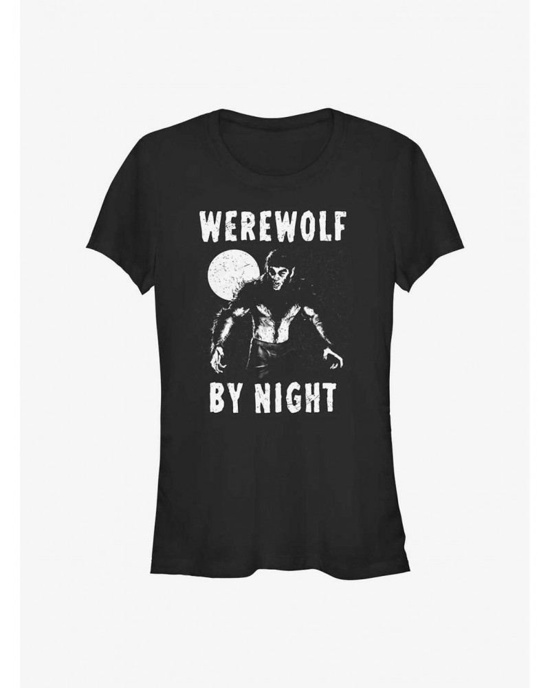 Marvel Studios' Special Presentation: Werewolf By Night Lurking Wolfman Girls T-Shirt $7.37 T-Shirts