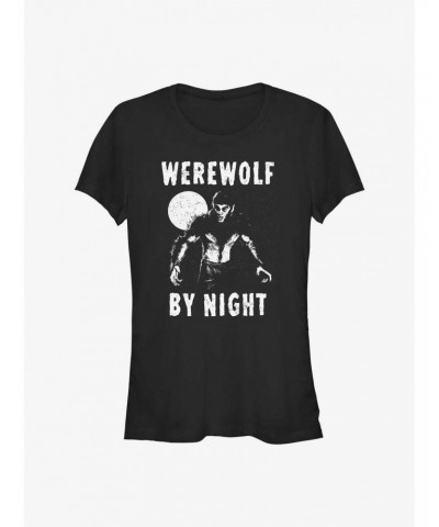 Marvel Studios' Special Presentation: Werewolf By Night Lurking Wolfman Girls T-Shirt $7.37 T-Shirts