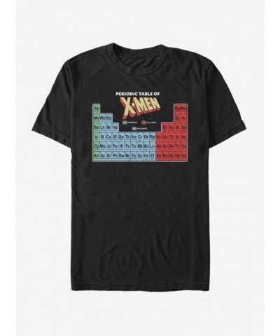 Marvel X-Men X-Men Periodic Table T-Shirt $6.88 T-Shirts