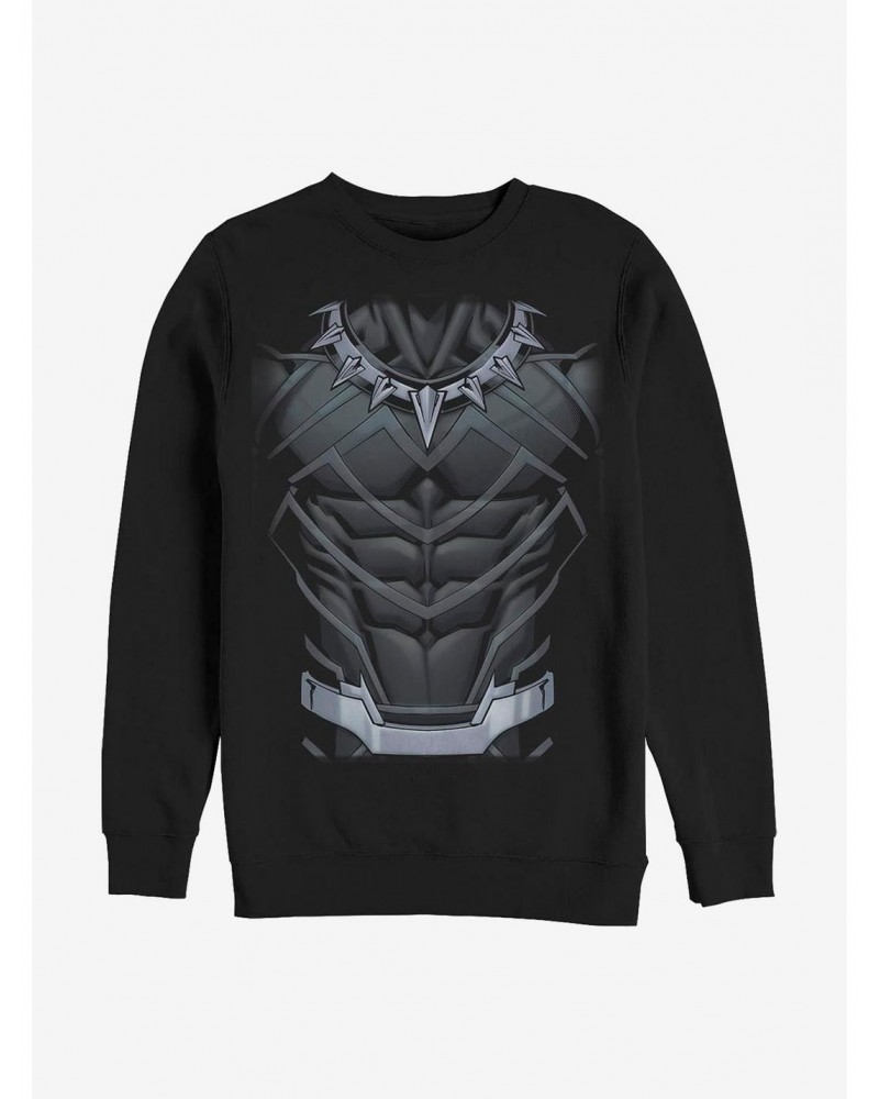 Marvel Black Panther Panther Suit Crew Sweatshirt $11.22 Sweatshirts