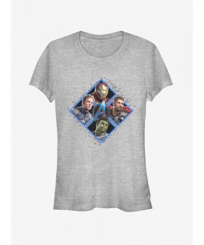 Marvel Avengers: Endgame Square Box Girls Heathered T-Shirt $6.37 T-Shirts