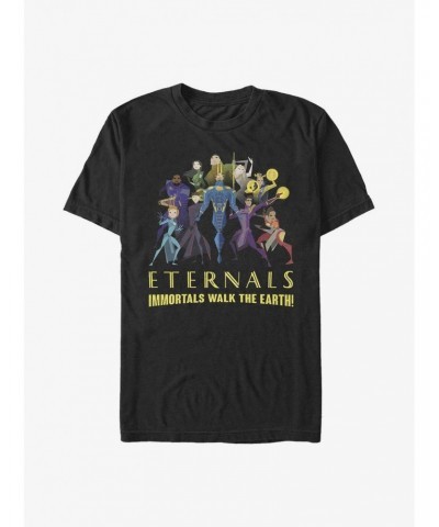 Marvel Eternals Immortals Walk The Earth T-Shirt $6.31 T-Shirts