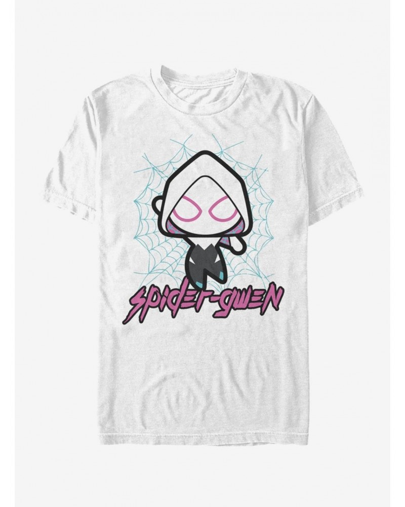 Marvel Spider-Man: Into The Spider-Verse Spider-Gwen Kawaii Gwen T-Shirt $9.18 T-Shirts