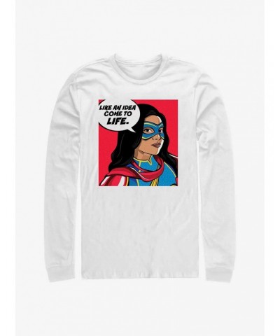 Marvel Ms. Marvel Idea Come To Life Long-Sleeve T-Shirt $11.58 T-Shirts