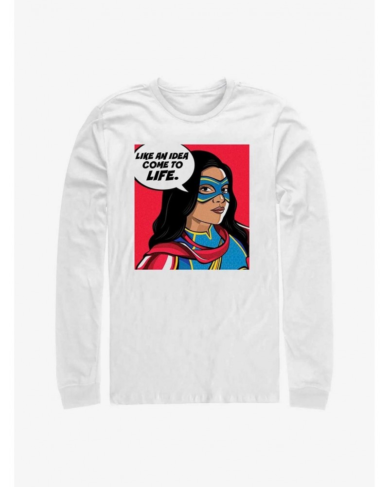 Marvel Ms. Marvel Idea Come To Life Long-Sleeve T-Shirt $11.58 T-Shirts