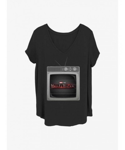 Marvel WandaVision Wanda Tv Girls T-Shirt Plus Size $8.79 T-Shirts