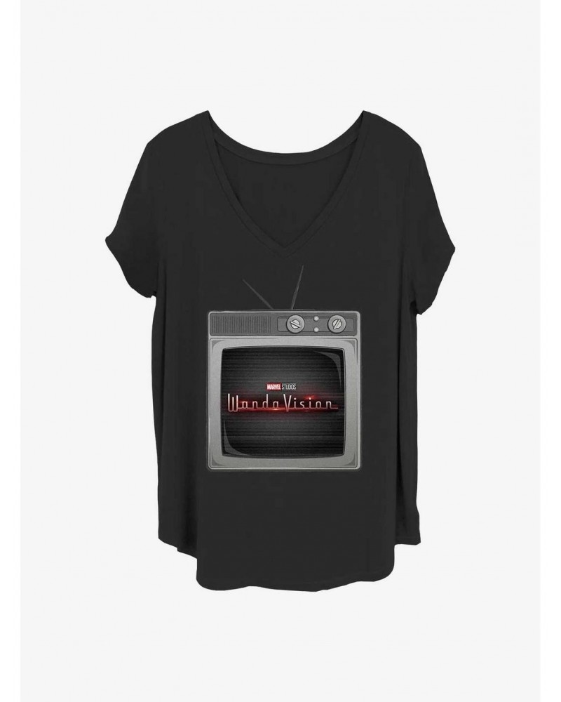 Marvel WandaVision Wanda Tv Girls T-Shirt Plus Size $8.79 T-Shirts