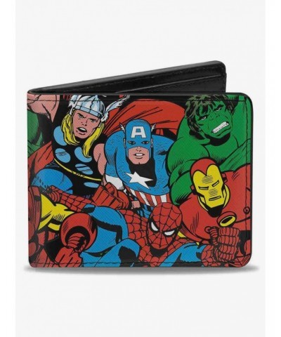 Marvel Comics Characters Stacked Logo Bifold Wallet $8.15 Wallets