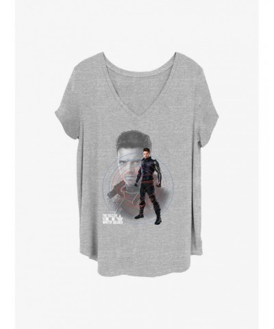 Marvel The Falcon and the Winter Soldier Winter Hero Girls T-Shirt Plus Size $9.71 T-Shirts