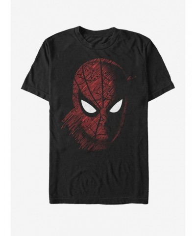 Marvel Spider-Man Far From Home Spidey Tech Portrait T-Shirt $7.46 T-Shirts