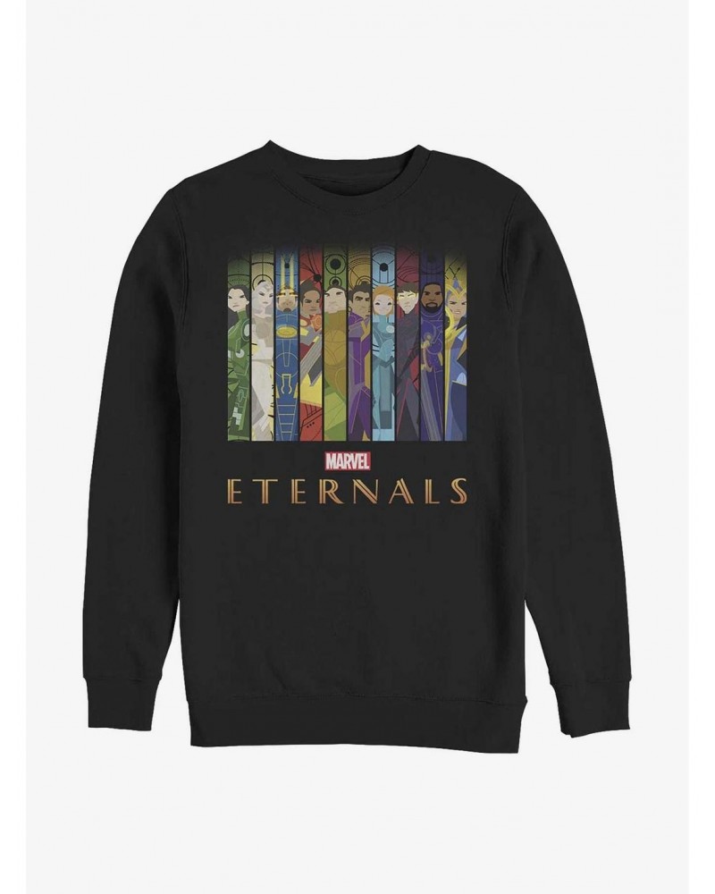 Marvel Eternals Panels Crew Sweatshirt $12.10 Sweatshirts