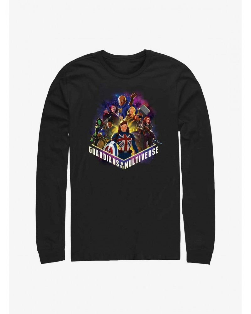 What If...? Guardians Of The Multiverse Poster Long-Sleeve T-Shirt $10.26 T-Shirts