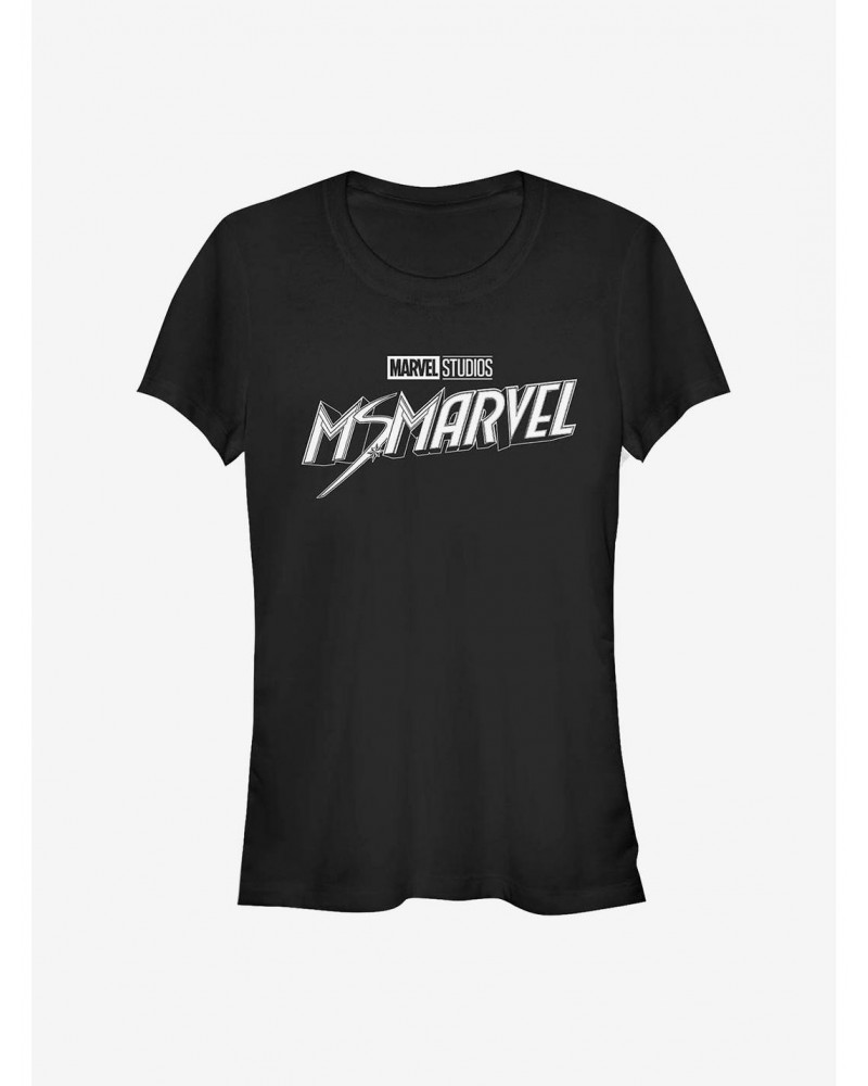 Marvel Ms. Marvel Logo Girls T-Shirt $9.16 T-Shirts