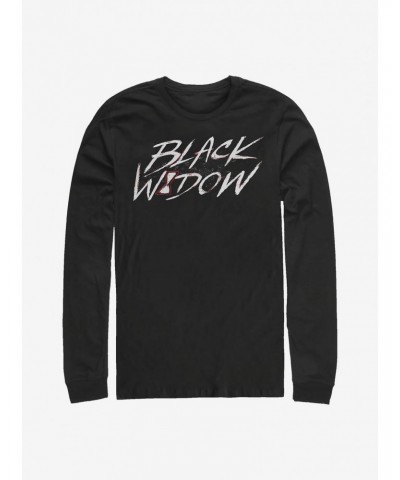 Marvel Black Widow Widow Paint Long-Sleeve T-Shirt $10.79 T-Shirts