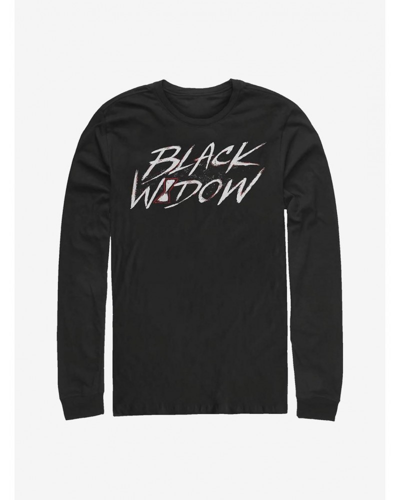 Marvel Black Widow Widow Paint Long-Sleeve T-Shirt $10.79 T-Shirts