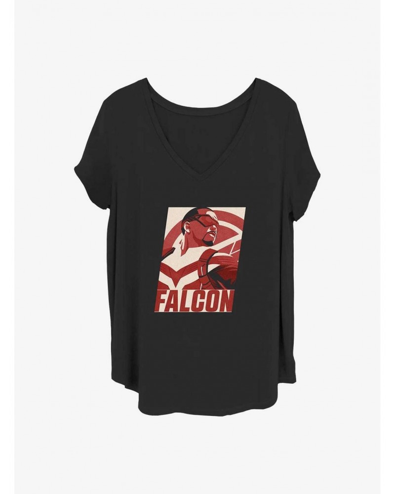 Marvel The Falcon and the Winter Soldier Falcon Poster Girls T-Shirt Plus Size $8.55 T-Shirts