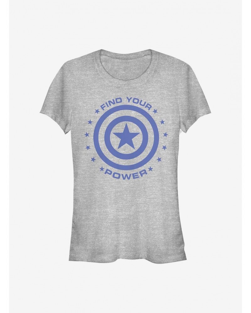 Marvel Captain America Captain Power Girls T-Shirt $9.56 T-Shirts