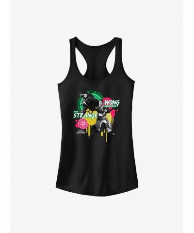 Marvel Doctor Strange In The Multiverse Of Madness Paint Drip Graphic Girls Tank $7.37 Tanks