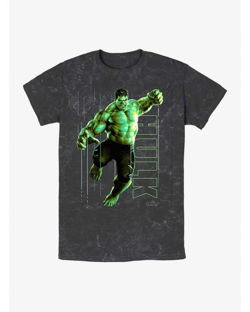 Marvel Incredible Hulk Smash Mineral Wash T-Shirt $7.04 T-Shirts