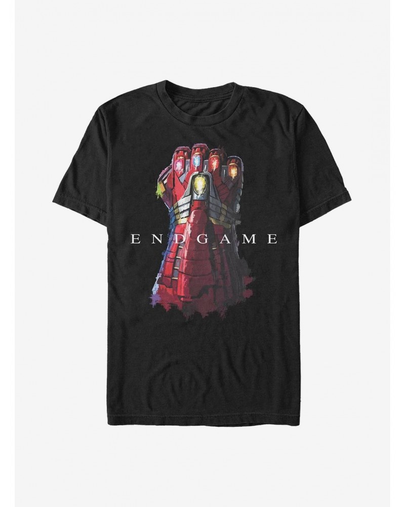 Marvel Iron Man Endgame Gaunlet T-Shirt $7.46 T-Shirts