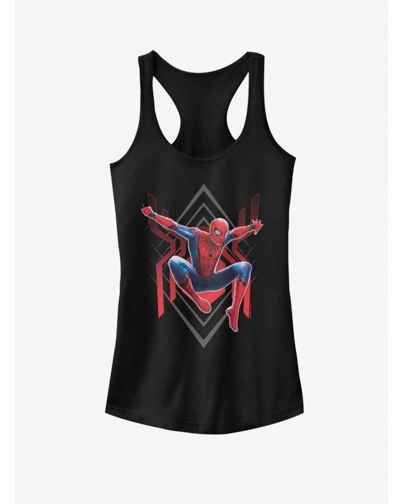 Marvel Spider-Man Far From Home Spider Jump Girls Tank $6.57 Tanks