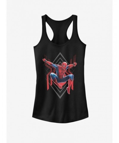 Marvel Spider-Man Far From Home Spider Jump Girls Tank $6.57 Tanks