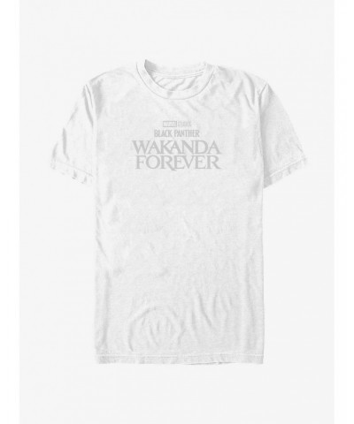 Marvel Black Panther: Wakanda Forever Logo T-Shirt $6.69 T-Shirts