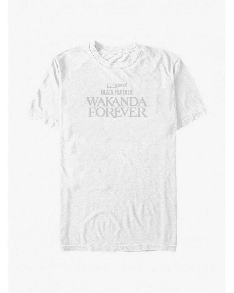 Marvel Black Panther: Wakanda Forever Logo T-Shirt $6.69 T-Shirts