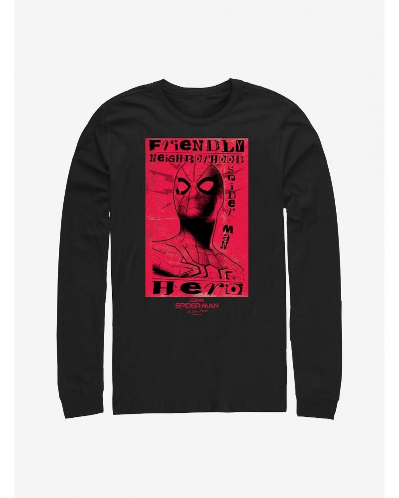 Marvel Spider-Man Friendly Hero Long-Sleeve T-Shirt $9.74 T-Shirts