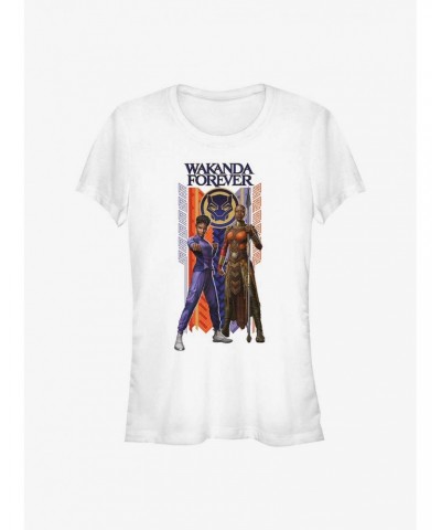 Marvel Black Panther: Wakanda Forever Shuri and Okoye Hero Girls T-Shirt $8.96 T-Shirts