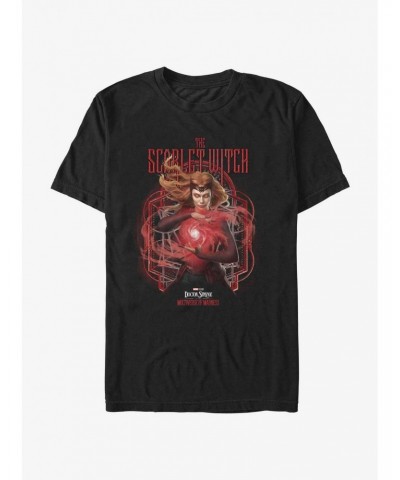 Marvel Doctor Strange in the Multiverse of Madness Scarlet Witch Darkholm Magic Extra Soft T-Shirt $8.37 T-Shirts