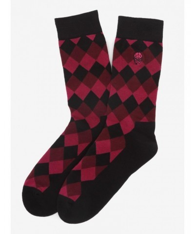 Marvel Spider-Man Argyle Red Socks $9.35 Socks