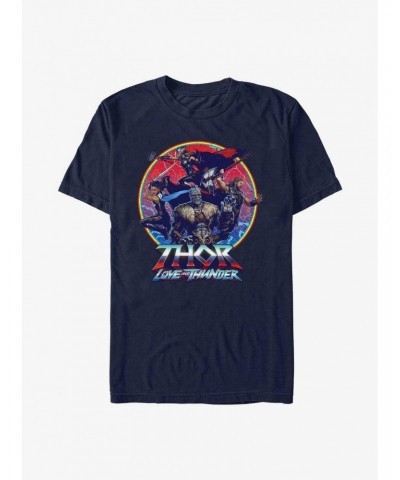 Marvel Thor: Love And Thunder Group Emblem T-Shirt $8.80 T-Shirts