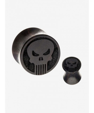 Marvel Punisher Double Flare Iron Wood Plugs $6.56 Plugs