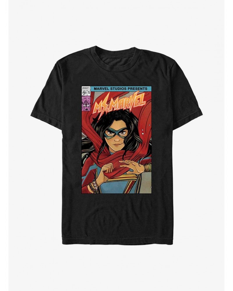 Marvel Ms. Marvel Comic Cover T-Shirt $8.60 T-Shirts