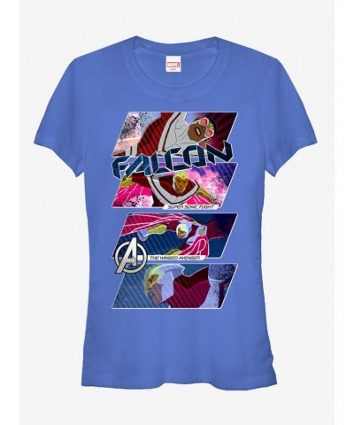 Marvel Falcon Panels Girls T-Shirt $7.97 T-Shirts